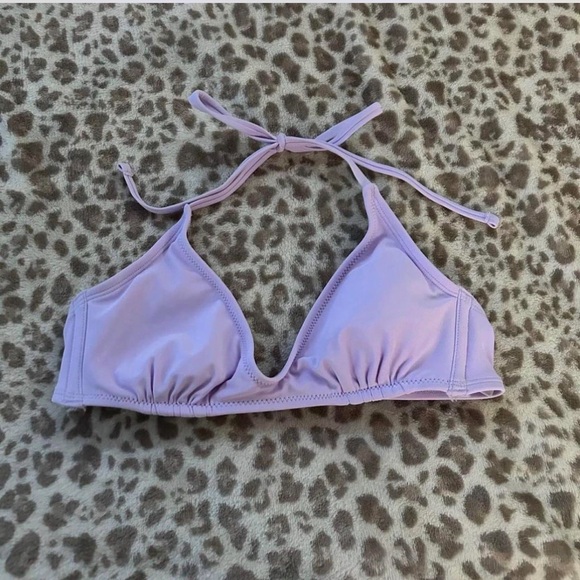Purple target swimsuit top - Picture 2 of 3